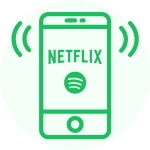 Netflix y Spotify
